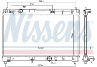 Radiator, engine cooling 646847 Nissens