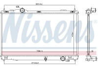 Radiator, engine cooling 646856 Nissens