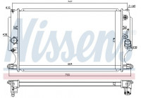 Radiator, engine cooling 646875 Nissens