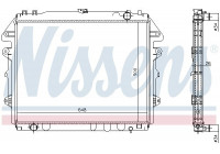 Radiator, engine cooling 646884 Nissens