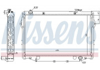 Radiator, engine cooling 646898 Nissens