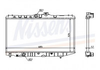 Radiator, engine cooling 64718 Nissens
