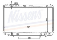 Radiator, engine cooling 64759 Nissens
