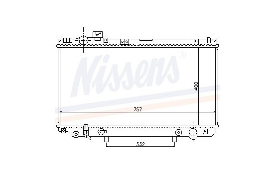 Radiator, engine cooling 64759 Nissens