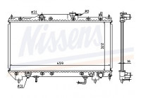 Radiator, engine cooling 64782A Nissens