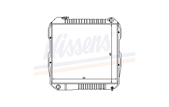 Radiator, engine cooling 64847 Nissens