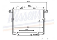 Radiator, engine cooling 64882 Nissens