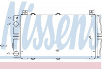 Radiator, engine cooling 648911 Nissens