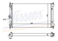 Radiator, engine cooling 651731 Nissens