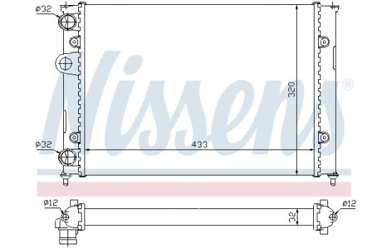 Radiator, engine cooling 651851 Nissens, Image 2