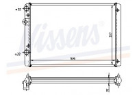 Radiator, engine cooling 652321 Nissens