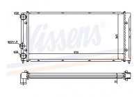 Radiator, engine cooling 65236 Nissens
