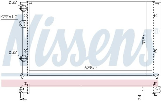 Radiator, engine cooling 652451 Nissens, Image 6