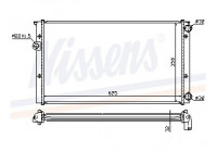 Radiator, engine cooling 652471 Nissens