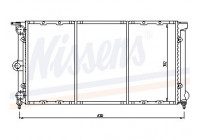 Radiator, engine cooling 652611 Nissens