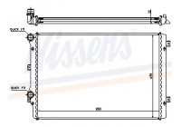 Radiator, engine cooling 65279A Nissens