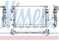 Radiator, engine cooling 65285 Nissens