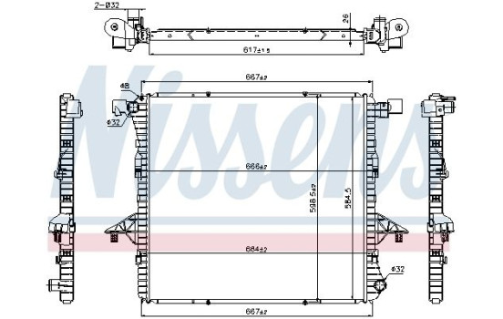 Radiator, engine cooling 65298 Nissens, Image 6