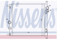 Radiator, engine cooling 65300 Nissens