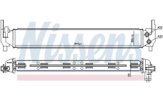 Radiator, engine cooling 65331 Nissens