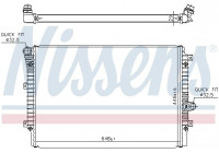 Radiator, engine cooling 65336 Nissens