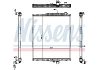 Radiator, engine cooling 654790 Nissens