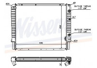 Radiator, engine cooling 65523A Nissens