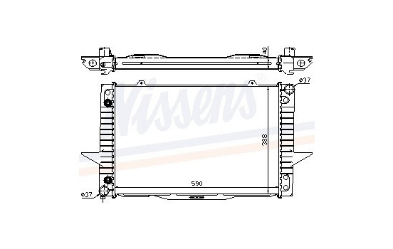Radiator, engine cooling 65535A Nissens