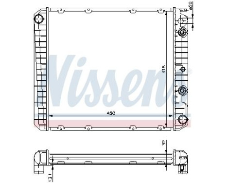 Radiator, engine cooling 65544A Nissens, Image 2