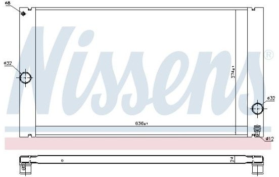 Radiator, engine cooling 65614 Nissens, Image 2