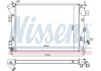 Radiator, engine cooling 666206 Nissens