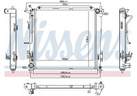 Radiator, engine cooling 666216 Nissens
