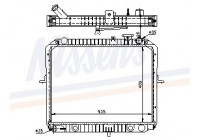 Radiator, engine cooling 66622 Nissens