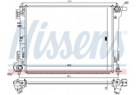 Radiator, engine cooling 666232 Nissens