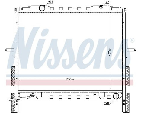 Radiator, engine cooling 66658 Nissens, Image 6
