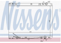Radiator, engine cooling 66671 Nissens