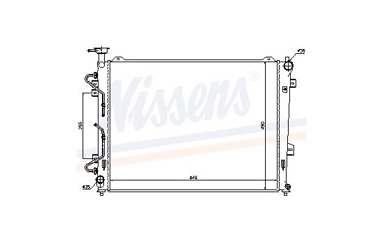 Radiator, engine cooling 66685 Nissens