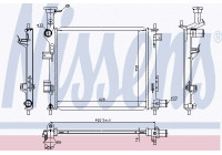 Radiator, engine cooling 66747 Nissens