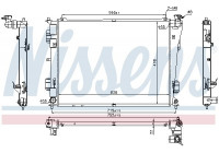Radiator, engine cooling 66783 Nissens