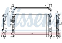 Radiator, engine cooling 66869 Nissens