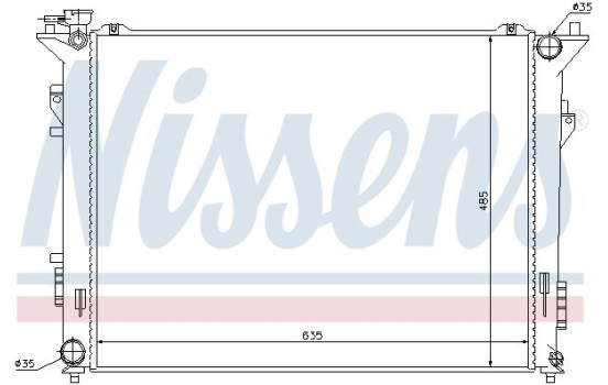 Radiator, engine cooling 66998 Nissens, Image 2