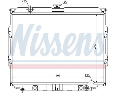 Radiator, engine cooling 67021 Nissens, Image 2