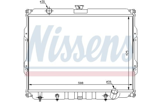 Radiator, engine cooling 67047 Nissens, Image 2
