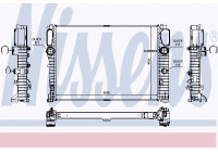 Radiator, engine cooling 67105 Nissens