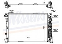 Radiator, engine cooling 67162 Nissens