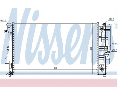 Radiator, engine cooling 67174 Nissens