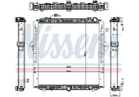 Radiator, engine cooling 67175 Nissens