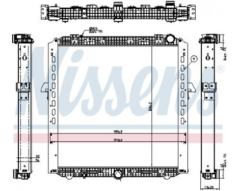 Radiator, engine cooling 67175 Nissens