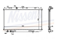 Radiator, engine cooling 67348A Nissens