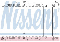 Radiator, engine cooling 67366 Nissens